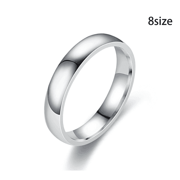 DESIGNICE Promise Rings for Couples Concise Wedding Ring Firm Promise Ring Size 8