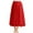 Red, variant on Nmnitkp Skirts for Women 2025 New Model,Women's Skirts High Elastic Waist Pleated Chiffon Skirt Midi Swing A-line Skirts Brown,Free Size