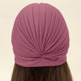 thumbnail image 4 of Mikilon Women New Elastic Neck Caps Solid Color Fringe Hats Indian Style Gemstone Decoration Hat, 4 of 5
