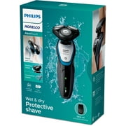 Philips Norelco Aquatouch, Rechargeable Wet & Dry Shaver with Click-On Precision Trimmer, S5090/87