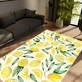 thumbnail image 2 of LaModaHome Non-Slip Rug Lemon Rug: Modern Oversize Area Carpet for Kitchen & Living Room Washable Mat Child Stain Resistant Living Room Kitchen Carpet - Size: 5,9X5,3ft(180X160cm), 2 of 5