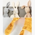 thumbnail image 2 of Baby Security Blanket Soothe Appease Towel Soft Animal Rabbit Doll Teething Bib, 2 of 18