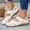 White, variant on Viluyesy Womens Comfortable Sandals, Close Toe Arch Support Soft Sole Casual Walking Flat Shoes Black US9.5