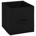 thumbnail image 6 of vidaXL Storage Cabinet with 4 Fabric Baskets Black 24.8"x11.8"x28" Steel, 6 of 7