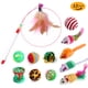 thumbnail image 4 of Juego de túnel de juguete para gatos, divertido juguete interactivo de peluche con forma de ratón, juguete vocal para gatos, 4 of 6