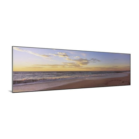Waves on the Beach, Gulf of Mexico, Nokomis, Florida, USA Wood Mounted Print Wall (Best Gulf Of Mexico Beaches In Florida)