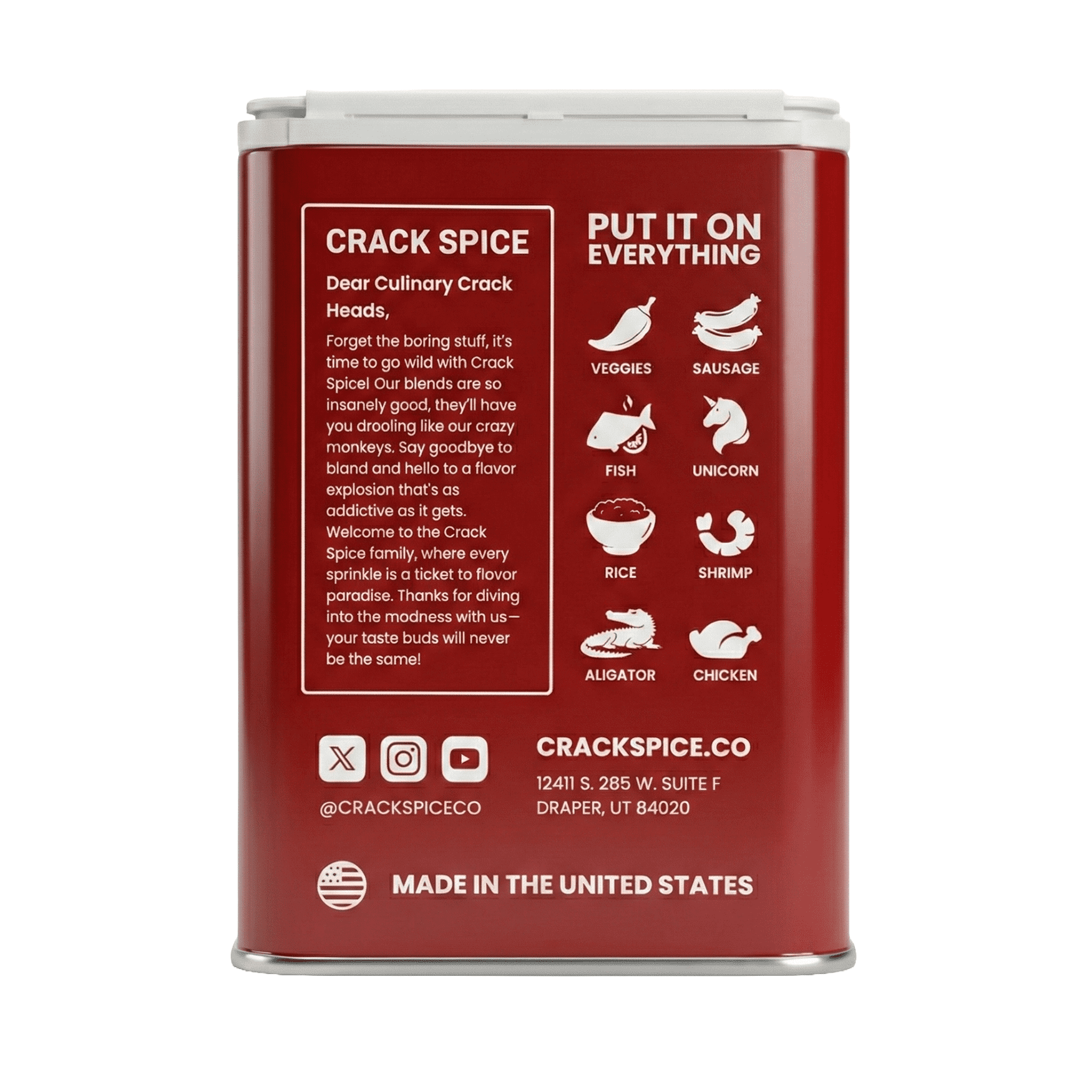 Dirty South Crack – Cajun-Inspired Spice Blend | Savory, Spicy, Addictively Bold Seasoning for Chicken, Seafood & Everything Else 4oz