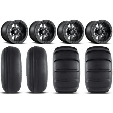 Fuel Maverick Beadlock 15" Wheels 31" Sand Slinger Tires Can-Am Commander Maverick Renegade Outlander Defender