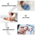 thumbnail image 5 of LABSERRON 2pcs Nursery Beanie Bowknot Turban Soft Comfortable Newborn Hats For Boys Stylish Pleuche Seasons White, 5 of 8