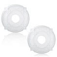 thumbnail image 1 of 2 Pieces PU Ceiling Medallion Decorative Ceiling Fan Medallion for Light Fixtures Ceiling Fans Chandeliers, 12 Inch OD, 1 of 5