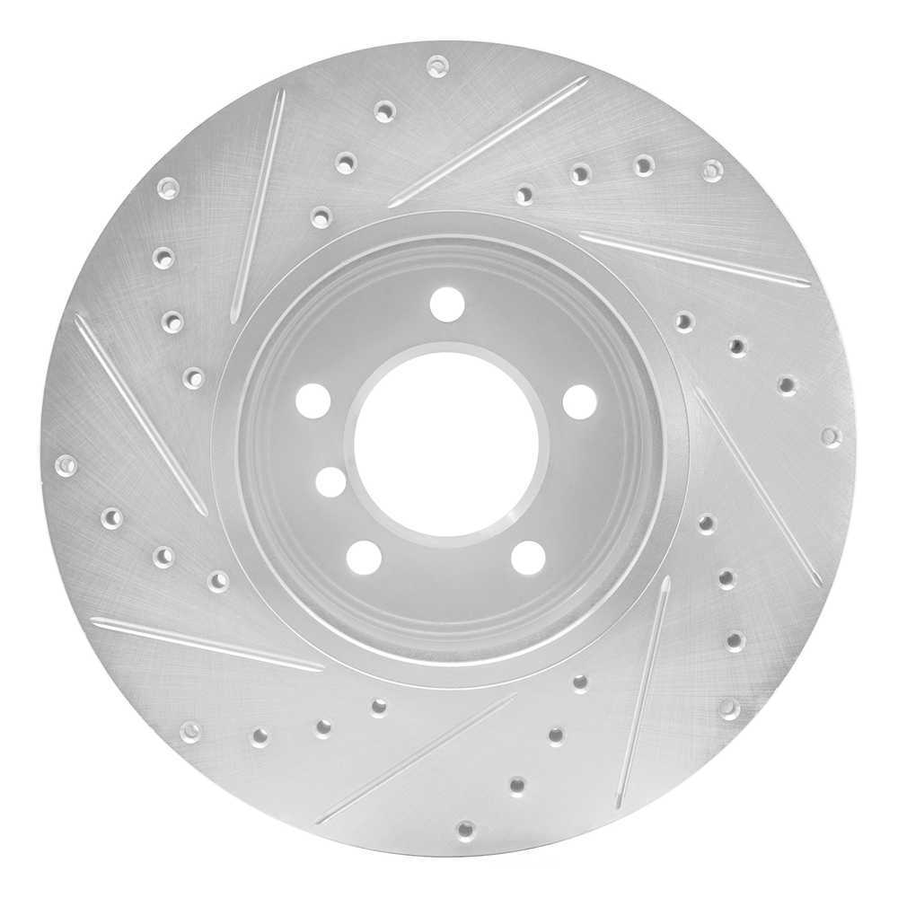 Dynamic Friction Company 631-31062R DFC Brake Rotor - Drilled And Slotted - Silver