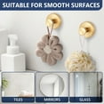 thumbnail image 4 of FEOYA Towel Hooks for Bathrooms Hanging Stainless Steel Hook Metal Robe Hanger Suction Cup Hooks No Drill Wall Hooks Coat Hook for Door Hotel Depot Entrance Kitchen Clothes Closet Gold, 4 of 7