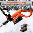 thumbnail image 3 of VOLTASK 24V 12-inch Cordless Snow Shovel Electric Snow Blower with Directional Plate, Battery & Quick Charger Included, 3 of 8
