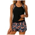 thumbnail image 1 of Yammkia Women Tankini Top Women's Tankini Sets Two Piece Bathing Suits Tummy Control Square Neck Adjustable Straps Ruched Ribbed(Dark Gray,XL), 1 of 9