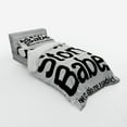 thumbnail image 2 of Ambesonne Saying Bedding Set 3 Pcs, Cool Story Babe Sarcasm, Twin, White Black, 2 of 2