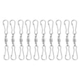 thumbnail image 1 of Miangastore 20 Pcs Clips Pivotants Doubles Pratiques Crochets Durables, 1 of 8