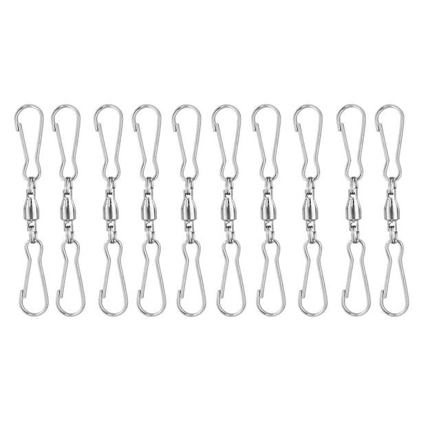 GOOHOCHY 20pcs SHIVEL DUAL CLIPS PRÁCTICAS PERSONAS PRÁCTICAS PERSONAS DURANTES Ganchos colgantes