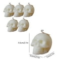 thumbnail image 3 of Taotanxi Large Skull Candles (5-Pack, White); 2.7 x 2.1-Inch Decorative Themed Candles for Halloween, Horror and Novelty Decor, 3 of 5
