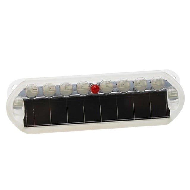Impermeable energía Solar led lámpara de advertencia luz trasera lámpara de precaución Universal para vehículos eléctricos Anti-colisión Fácil instalación 7 colores DYNWAVEMX Luz de advertencia trasera de bicicleta