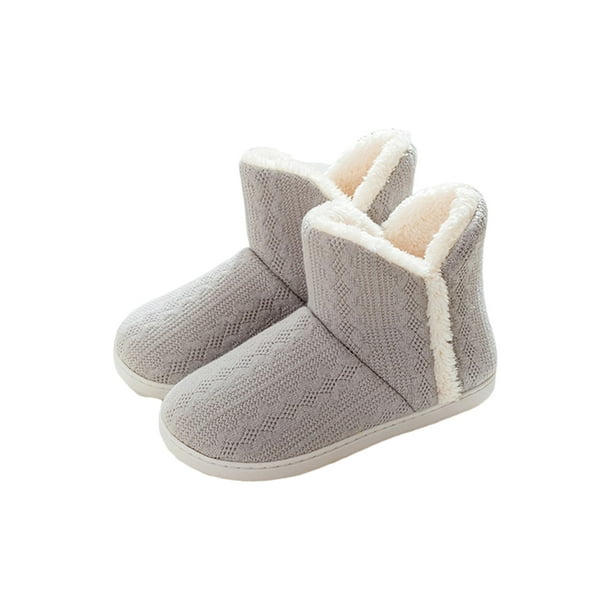 Ladies warm slipper boots online