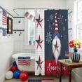 thumbnail image 3 of Independence Day Shower Curtain, 72" x 72", American Flag Pentagram Dwarf celebration Waterproof Bathroom Curtain Washable Shower Curtain Set with 12 Hooks, 3 of 9