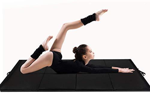 4'x10' Folding Panel Gymnastics Yoga Fitness Tumbling Exercise Foam Gym Mat Pad 
