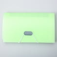 thumbnail image 5 of 13-Pocket Mini Accordion File Folder - Durable Polypropylene Transparent Green (4 Colors Available) - Receipt Bill Coupon Organizer for Office Home Travel, 5 of 6