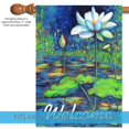 thumbnail image 3 of Toland Home Garden Lotus Welcome Flower Spring Flag Double Sided 28x40 Inch, 3 of 5