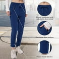 thumbnail image 4 of FEN AI Fleece Lined Pants Women Joggers Thermal Winter Sweatpants Running Hiking Pants with 5 Zipper Pockets, 4 of 7