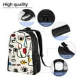 thumbnail image 5 of Cauagu Aabstract Eyes Print Backpacks,Travel Daypack Casual Laptop Backpack Bookbag Fits 15 Inch Computer for Men Women, 5 of 8
