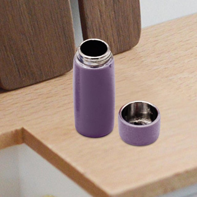 Tazas aisladas para casa de muñecas, juego de simulación, accesorio de cocina, Mini taza de agua de Metal, accesorios para casa de muñecas, decoración naranja
