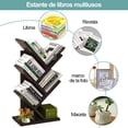 thumbnail image 3 of AzzmaAii Estanter&iacute;a de &Aacute;rbol para Libros, Libreros en Forma de &Aacute;rbol de 5 Niveles Librero Vertical Moderno para CDs Libreros Multicapa Estante de Libros Soporte de Exh, 3 of 8
