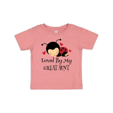 

Inktastic Loved by My Great Aunt Gift Baby Boy or Baby Girl T-Shirt