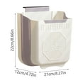 thumbnail image 3 of Foldable Wall Mounted Kitchen Trash Can Plastic Hanging Telescopic Storage Bin for Cabinets and Small Spaces, 3 of 6
