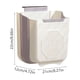 thumbnail image 3 of Bote de Basura Plegable de Pared, Cubo de Almacenamiento Plástico Colgante Telescópico para Cocina/Baño, Diseño Ahorrador de Espacio, Capacidad Ajustable, Blanco/Gris, 21x22x12cm, 3 of 6
