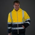 thumbnail image 5 of ZHaobin Zippered Hoodie High Visibility Reflective Safety Hoodie for Night Shift Workers 360 Degree Reflective Zones Hoodie for Running (Orange,M), 5 of 7