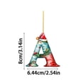 thumbnail image 3 of 26 Letter,Christmas,Ornaments,Acrylic,1-C,1pc, 3 of 5