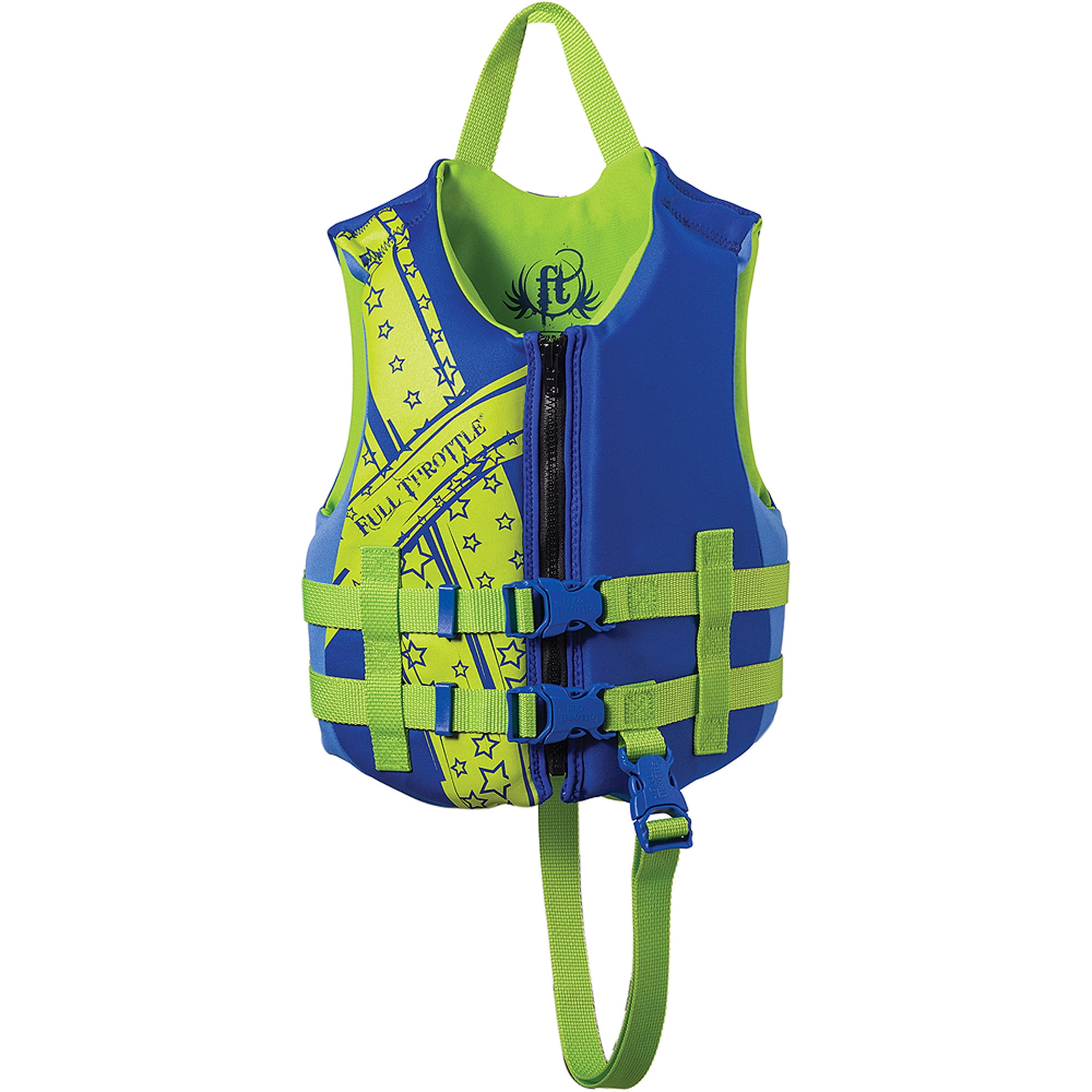 Full Throttle Rapid-Dry Child Life Vest, Blue Green by Full Throttle