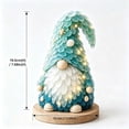 thumbnail image 2 of 3D Sea Glass Art Kit with LED, Coastal Gnome Craft Set, Sea Glass‑Style Pieces & Wooden Base, Lighted Beach‑Themed Holiday Decor Handmade Craft Gift, 2 of 6