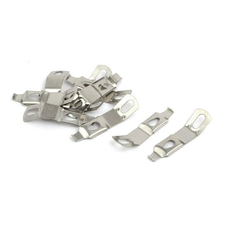 Spring Hanger - Uxcell Picture Photo Frame Backboard Metal Spring Turn Clip Hanger Siver Tone 10pcs