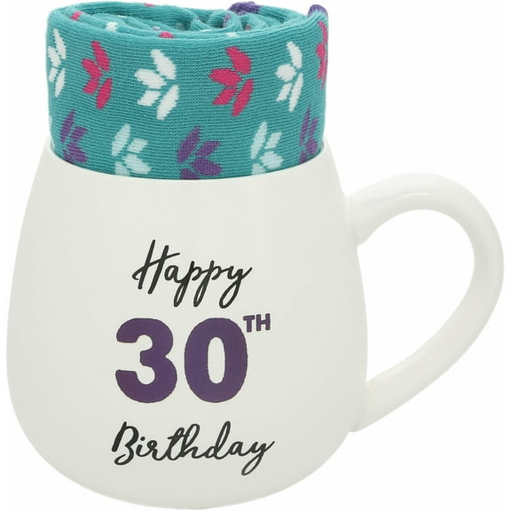 Pavilion Gift Company - 30th Birthday - 15.5 oz Mug and Sock Set