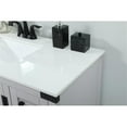 thumbnail image 4 of Elegant Decor Grant 32" Aluminum MDF Single Bathroom Vanity in Gray, 4 of 8