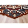 thumbnail image 5 of 5â€™ Maroon and Blue Medallion Area Rug, 5 of 8