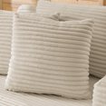 thumbnail image 5 of Leumius Chaise Lounge Chair Indoor,Oversized Corduroy Upholstered Boneless Sofa Bed, Modern Deep Seat Sofa with Back Cushion, Pillows, Cozy Sleeper Couch for Living Room, No Assembly Required,Beige, 5 of 10