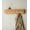 Oak, variant on Burfoko Wall-Mounted Coat Rack - Modern Solid Wood Veneer Shelf with 5 Hidden Hooks, Scandinavian Design, 66lb Capacity, Oak Finish