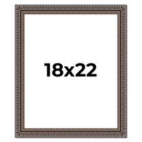 18x22 Frame Black Feather Payton Ornate Solid Wood Picture Frame Width 1.75 Inches | Interior Depth