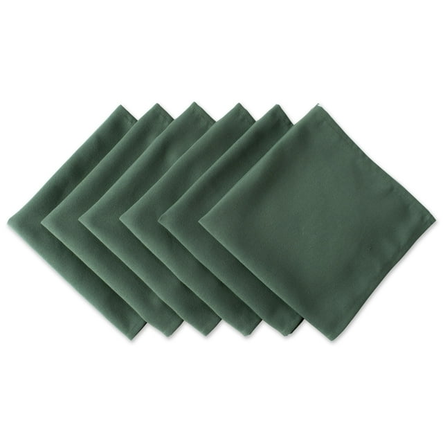 Servilletas DII 46x46 cm Poliéster Verde Oscuro Paquete de 6