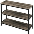 thumbnail image 5 of Alden Design Industrial Entryway Console Table with Open Shelves, Taupe, 5 of 10