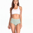 thumbnail image 4 of Women'S High Waist Cotton Comfort Boyshort Underwear Light Green S, 4 of 7