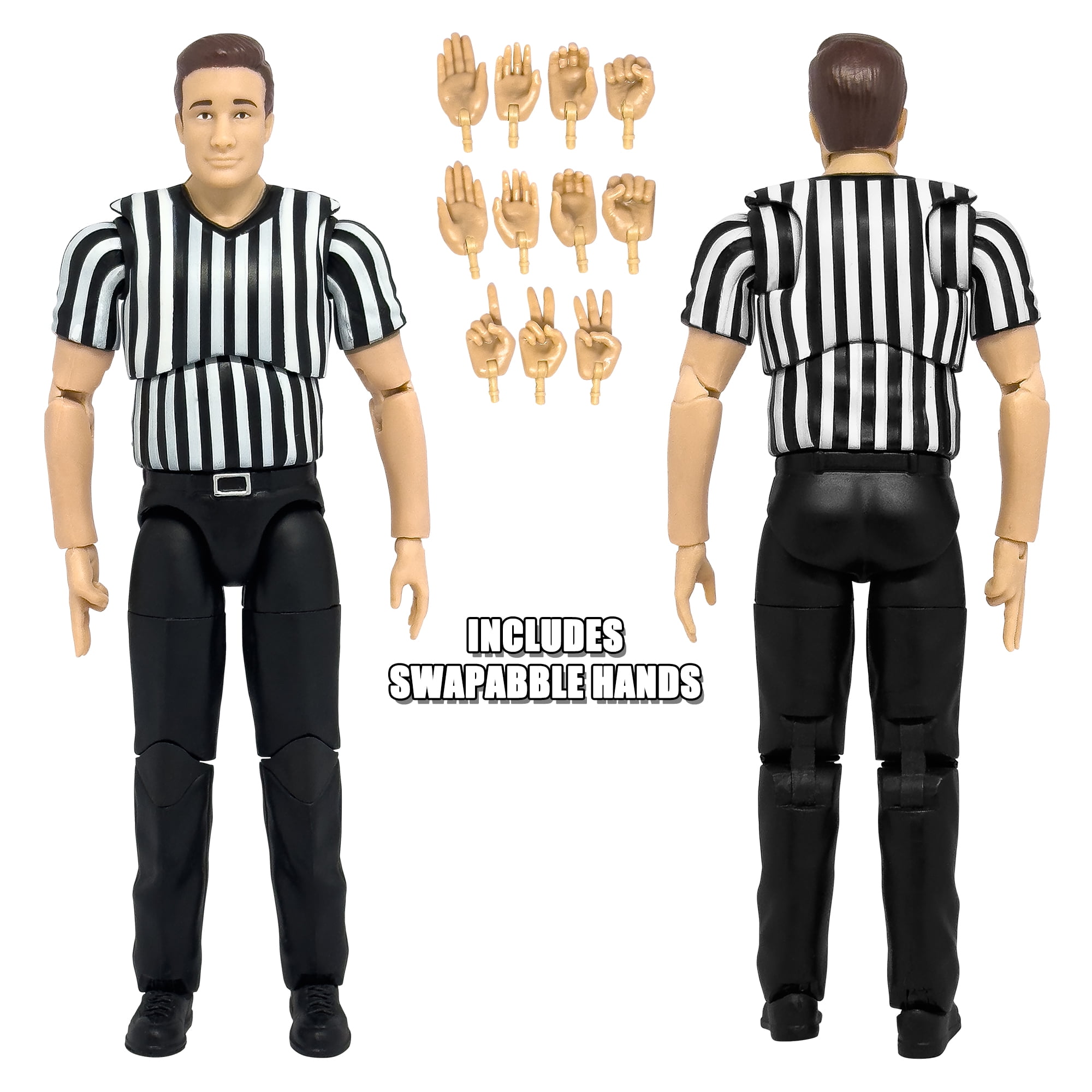Ultimate Referee With Deluxe Articulation for WWE & AEW Wrestling Action Figures